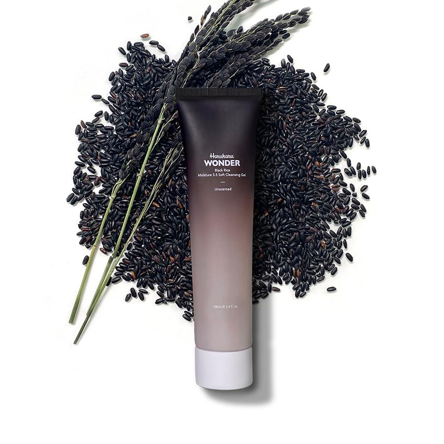 Почистващ гел за лице с черен ориз HARUHARU WONDER Black Rice Moisture Cleansing Gel