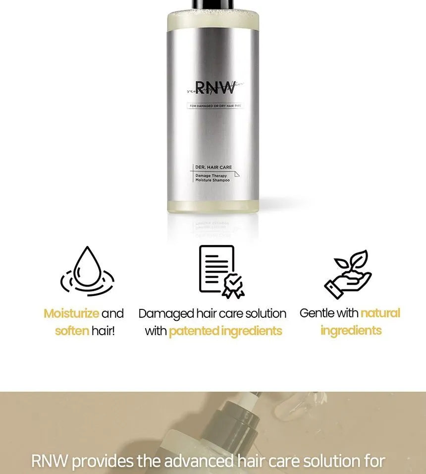 RNW HAIR CARE Damage Therapy Moisture Shampoo 300ml, - Koreancare