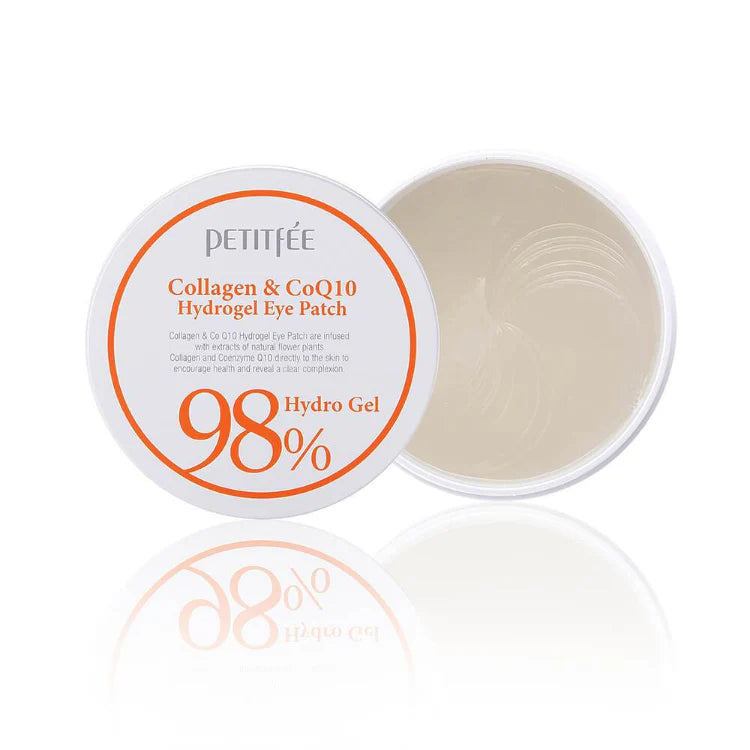Hydrogel eye patches with collagen and coenzyme Petitfee Collagen Q10 Hydrogel Eye Patch - Koreancare
