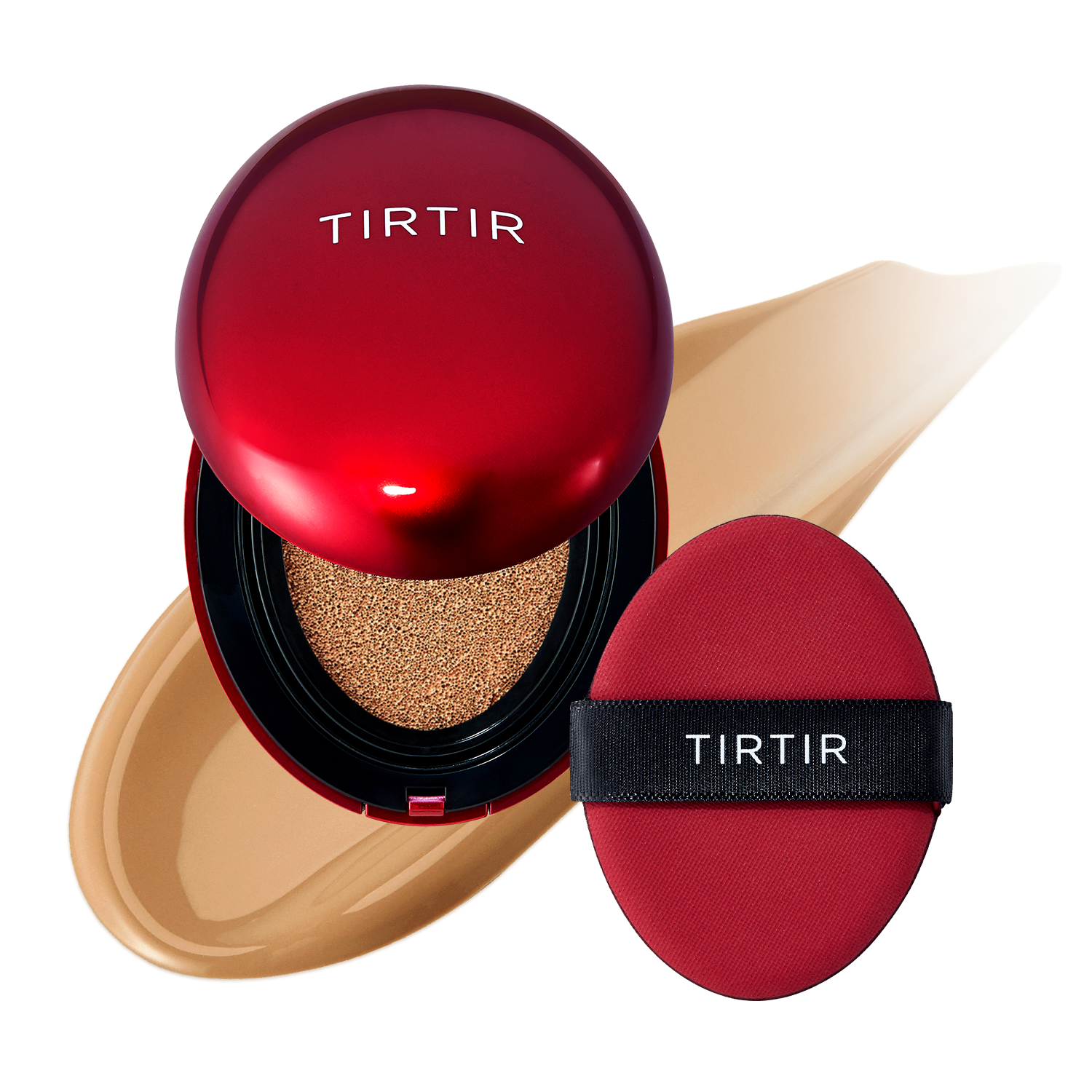 Озаряваща пудра за лице с високо покритие TIRTIR Mask Fit Red Cushion Foundation