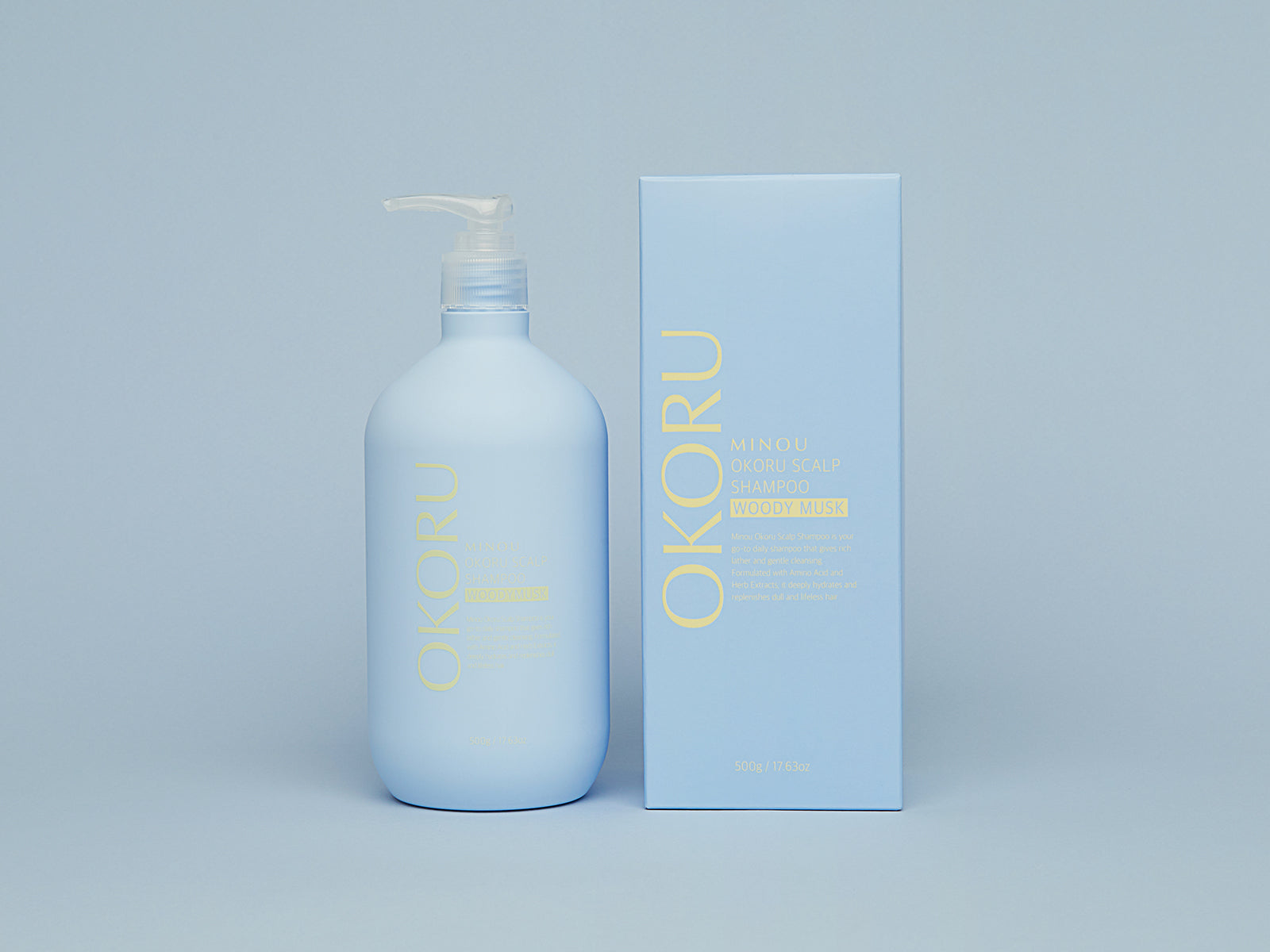 Шампоан с дълготраен аромат на мускус OKORU SCALP SHAMPOO – WOODY MUSK