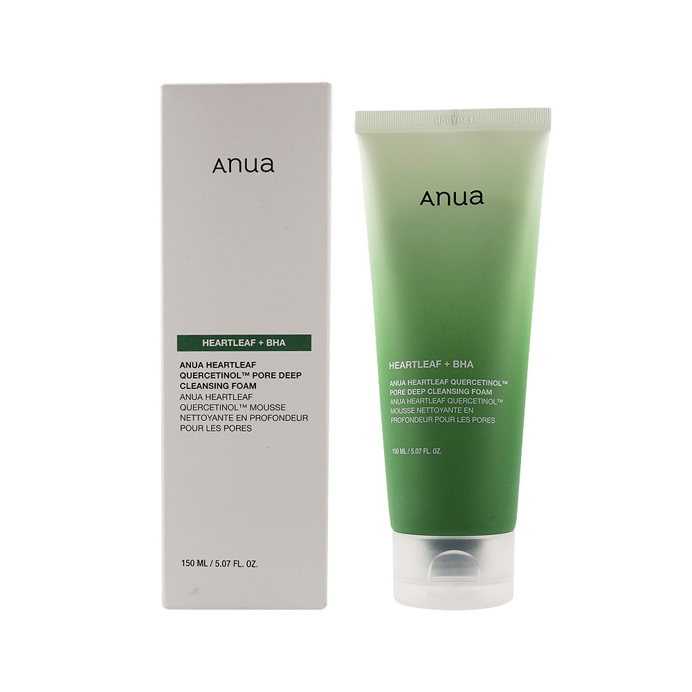 Почистваща пяна за свиване на порите Anua Heartleaf Quercetinol Pore Deep Cleansing Foam