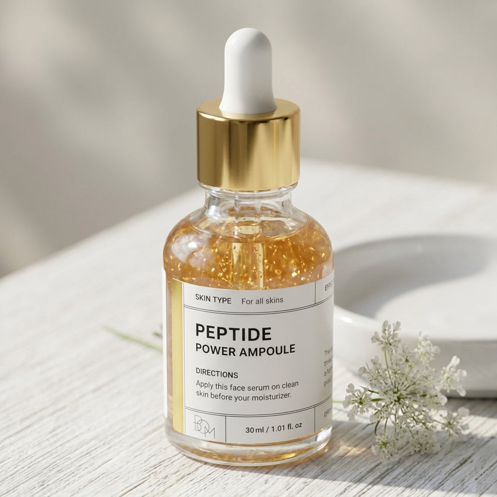 Ampoule for face with peptides and amino acids BOM Peptide Power Ampoule