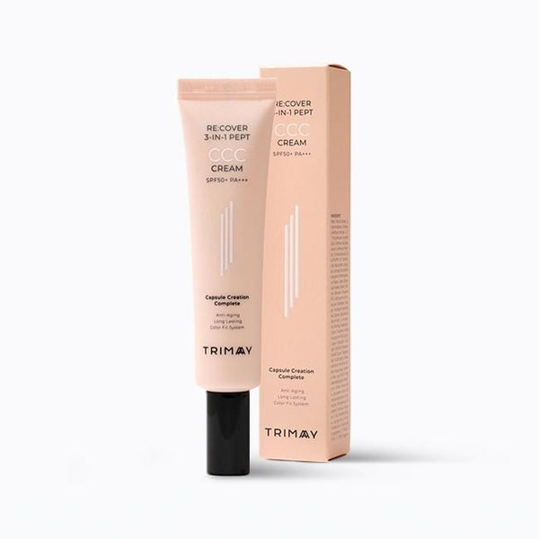 Тониращ CCC крем за лице Trimay Re:cover 3-in-1 Pept CCC Cream SPF50+PA+++