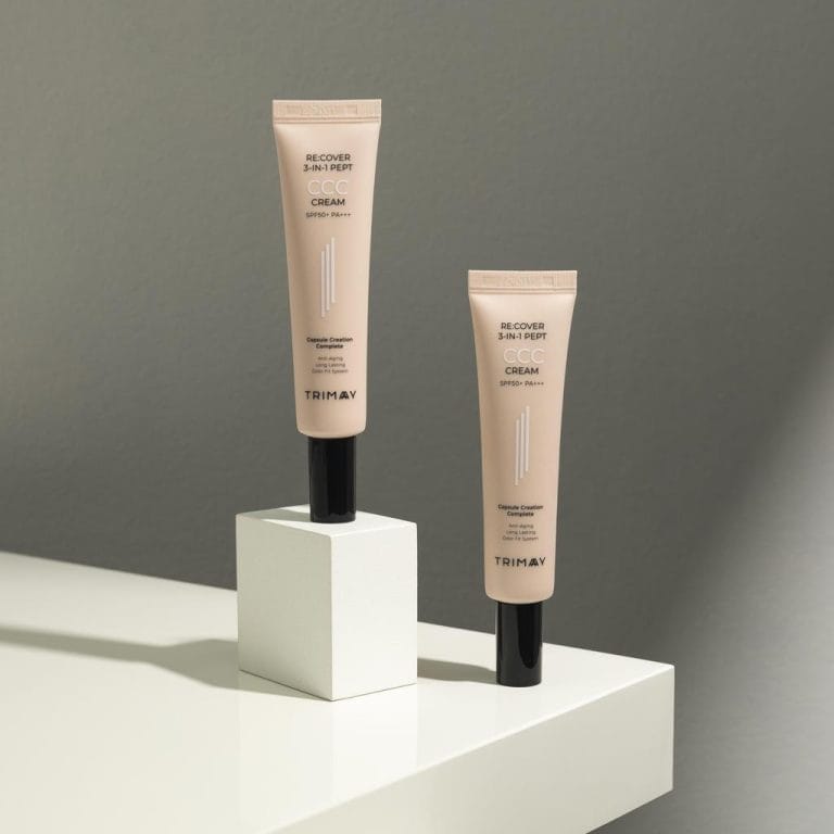 Тониращ CCC крем за лице Trimay Re:cover 3-in-1 Pept CCC Cream SPF50+PA+++ цвят Medium