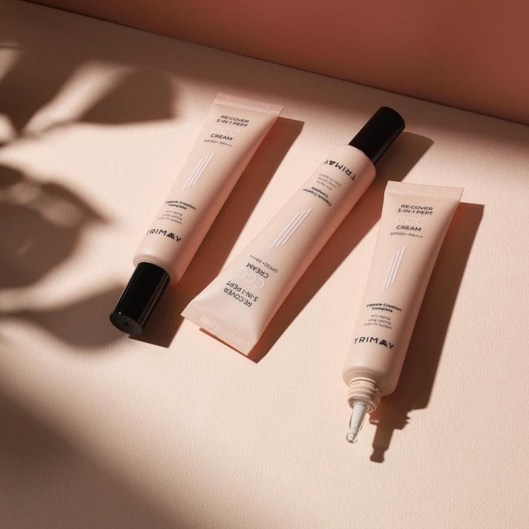Тониращ CCC крем за лице Trimay Re:cover 3-in-1 Pept CCC Cream SPF50+PA+++ цвят Medium