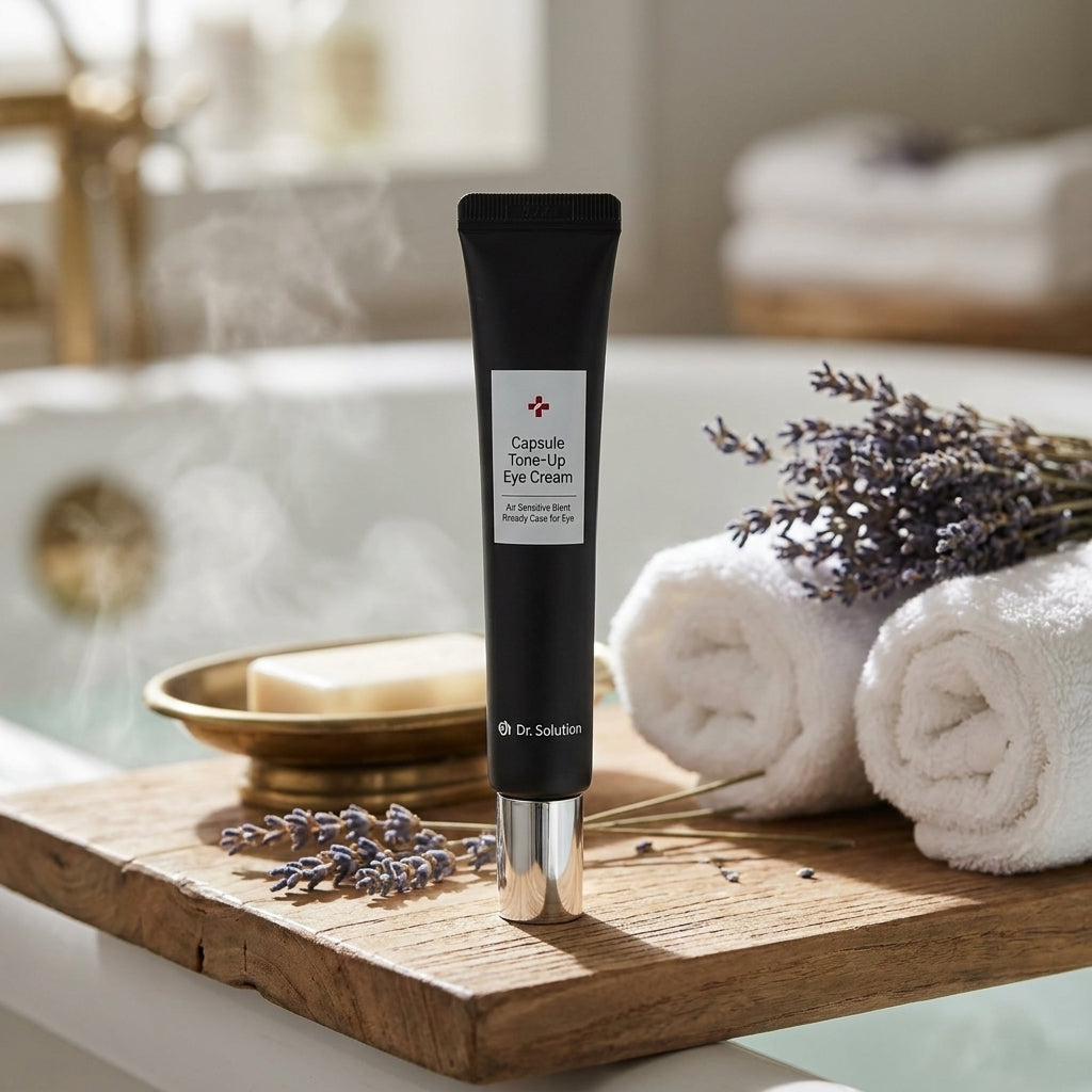 Eye cream with peptides and vitamin CU DR,SOLUTION CAPSULE TONE-UP EYE CREAM