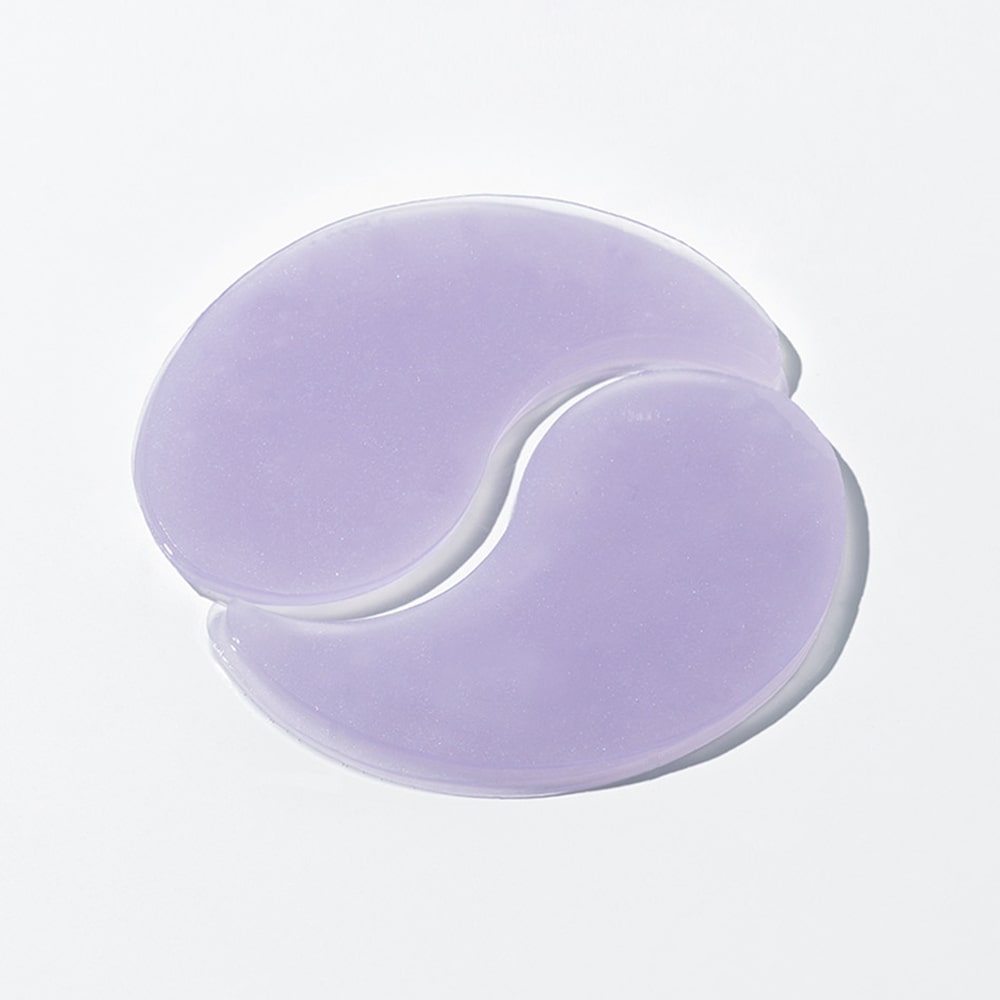 Trimay RX Retinol Bakuchiol Hydrogel Eye Patch 60 ea jar with open lid revealing the patches