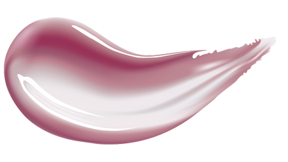 Model applying HUEMI Melting Glaze Lip Gloss 02 Veiled Mauve to lips