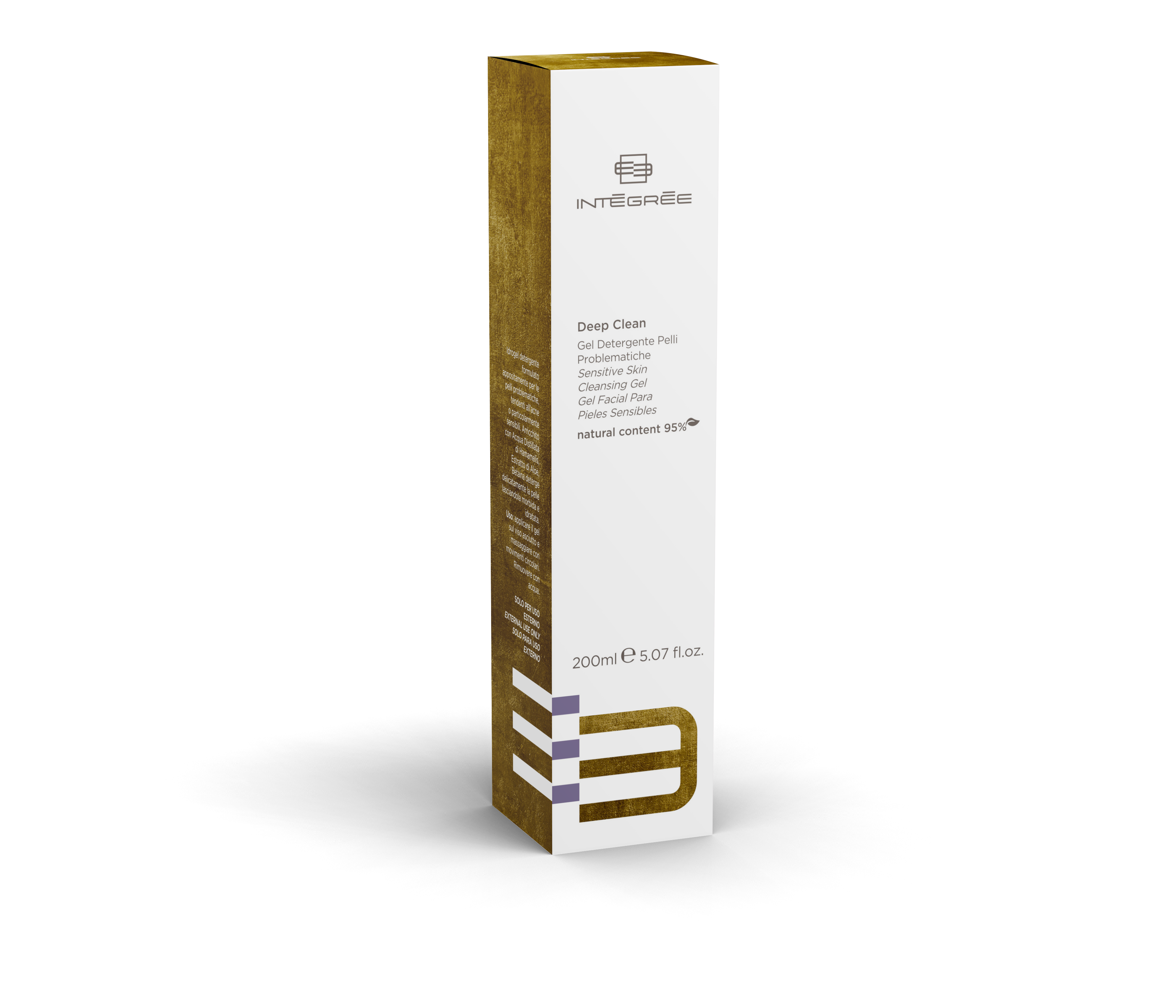 Close-up of Integree SENSITIVE SKIN CLEANSING GEL texture