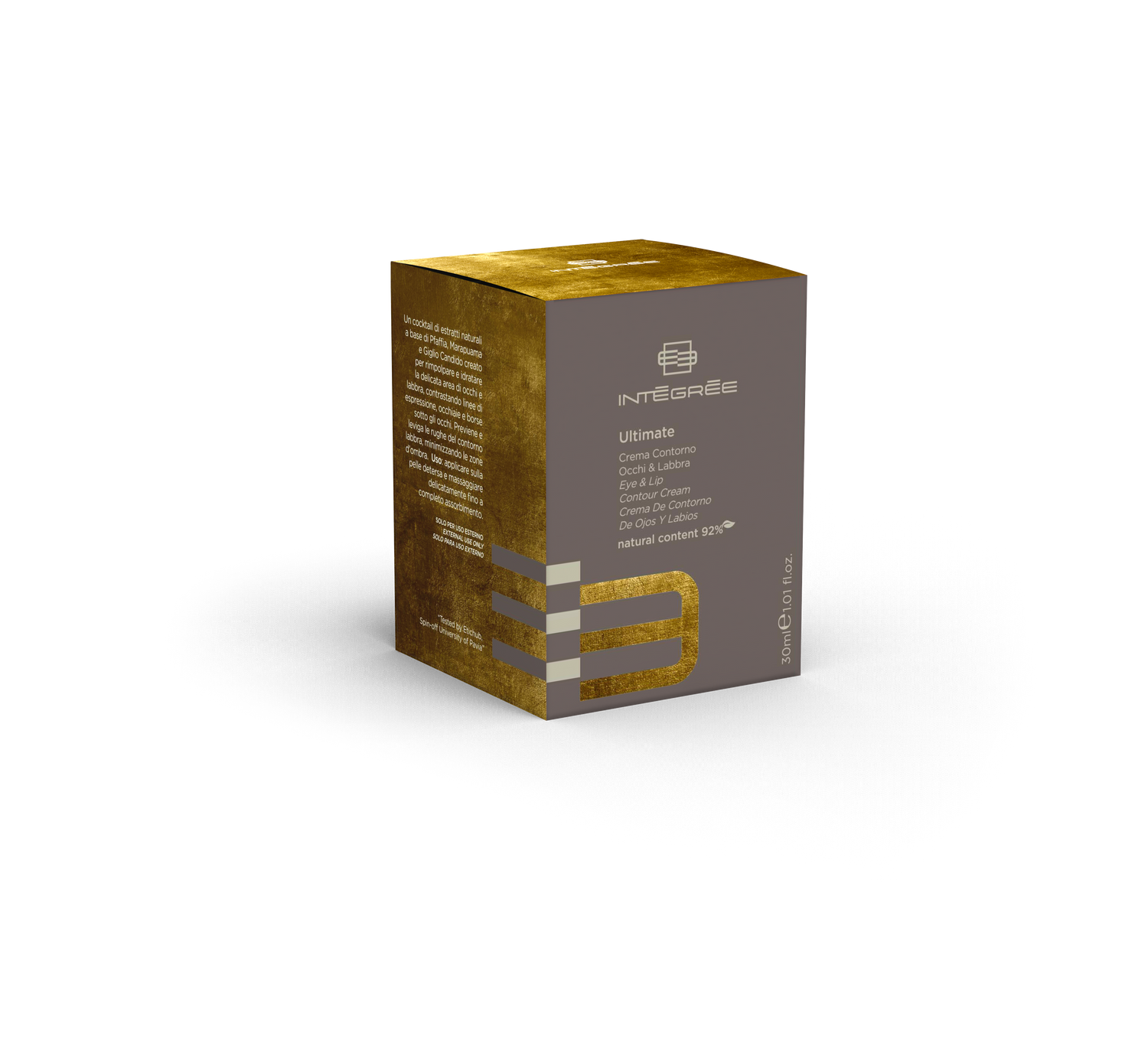 Integree Ultimate Eye &amp; Lip Contour Cream texture and applicator