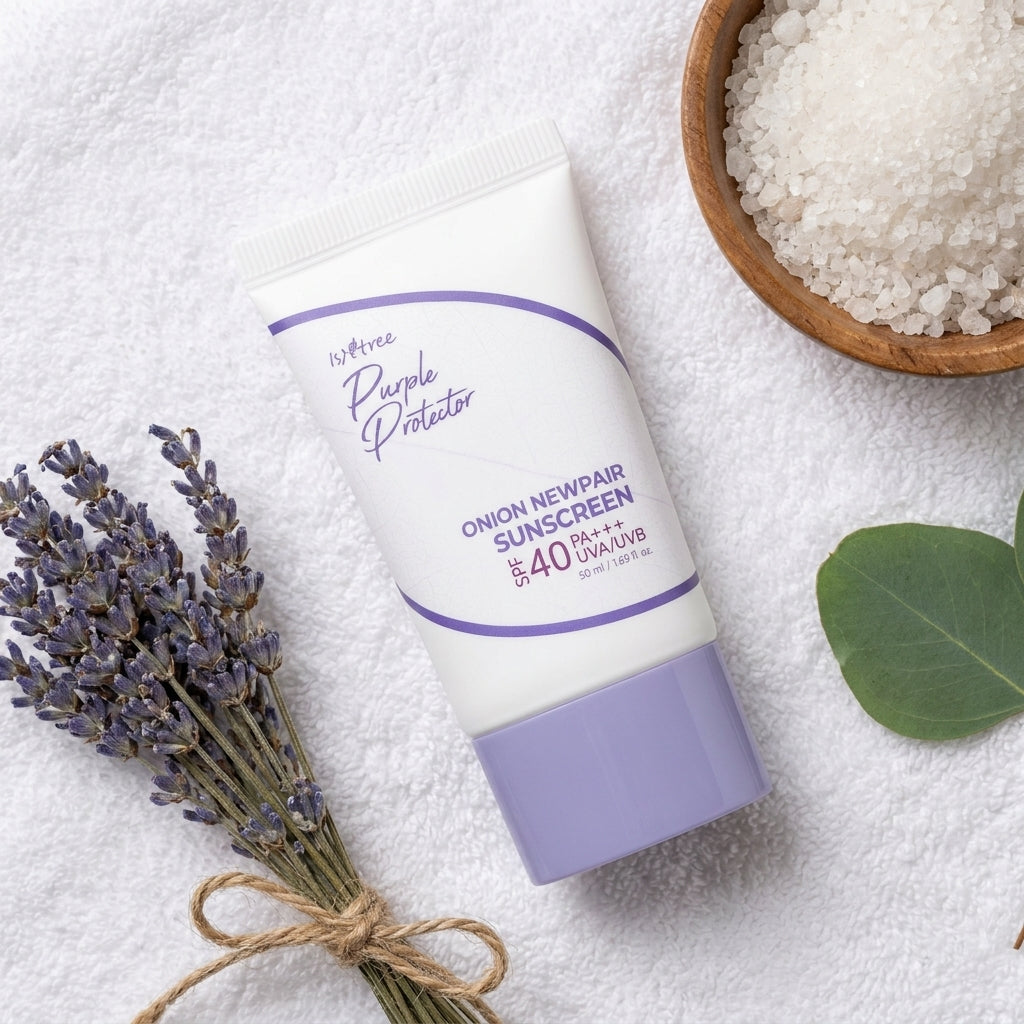 Слънцезащитен крем за лице с екстракт от лук и SPF40 PA+++Isntree Onion Newpair Sunscreen SPF40 PA+++