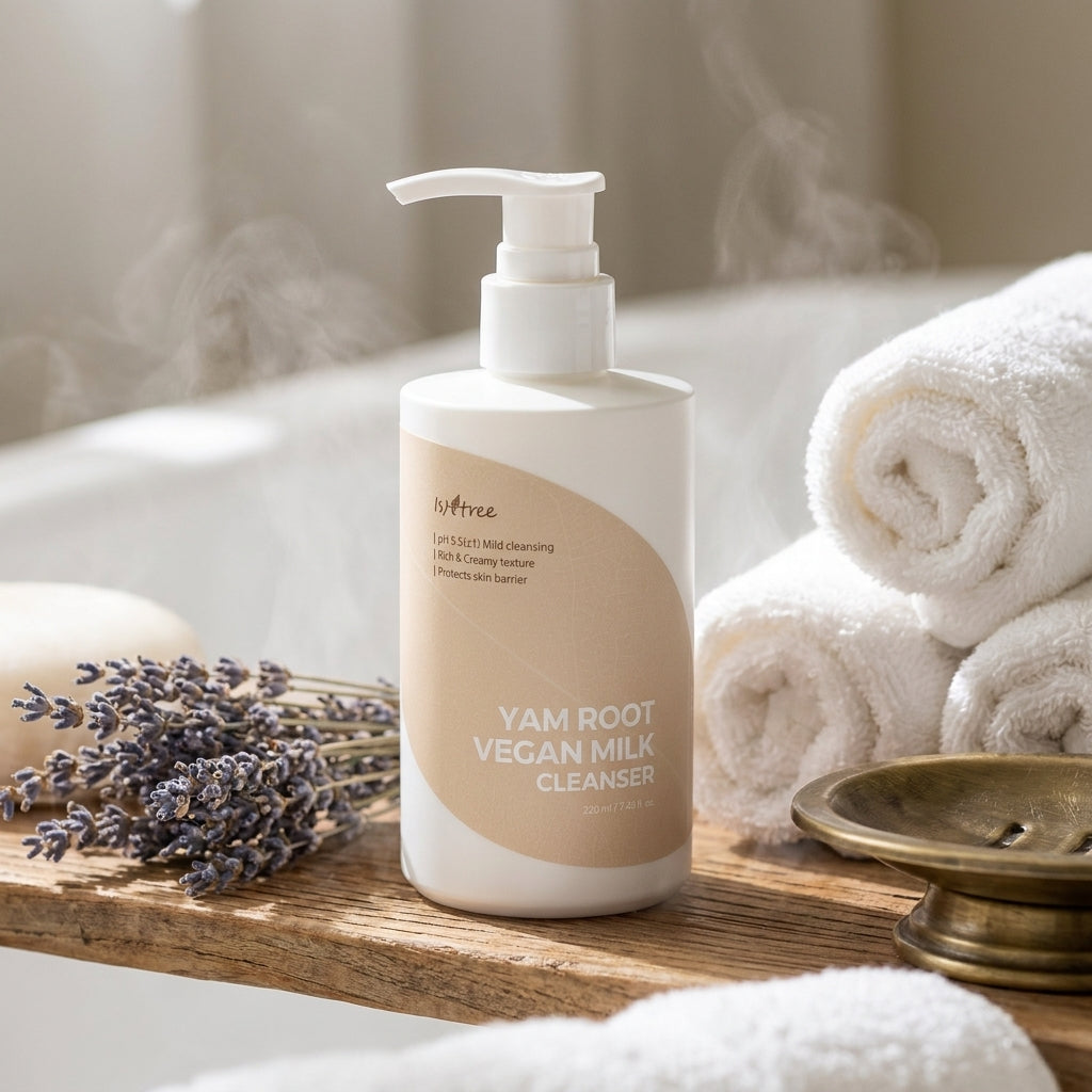 Веган почистващо мляко за лице Isntree Yam Root Vegan Milk Cleanser