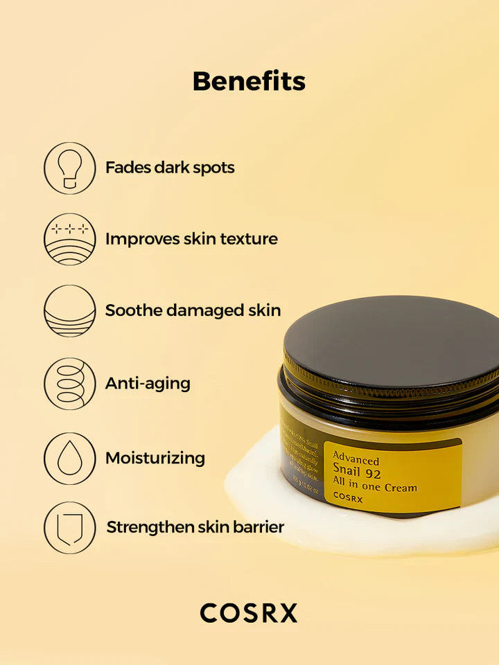 Крем за лице с охлювен муцин COSRX Advanced Snail 92 All In One Cream