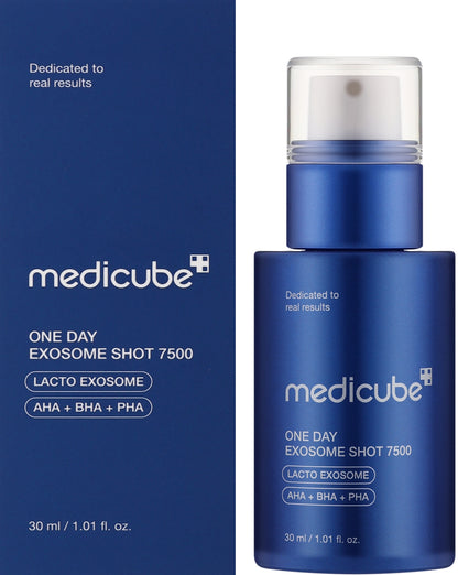 Medicube ONE DAY EXOSOME SHOT Pore Ampoule 7500 30ml - Koreancare