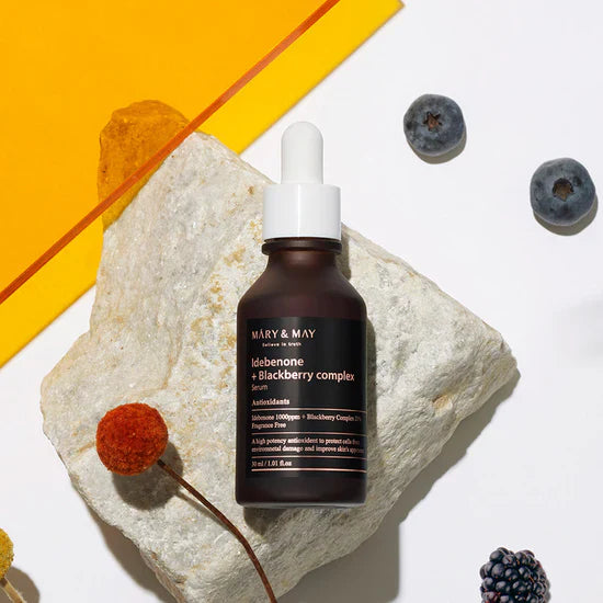 Facial serum with idebenone and blackberry complex Mary&amp;May Idebenone + Blackberry Complex Serum - Koreancare