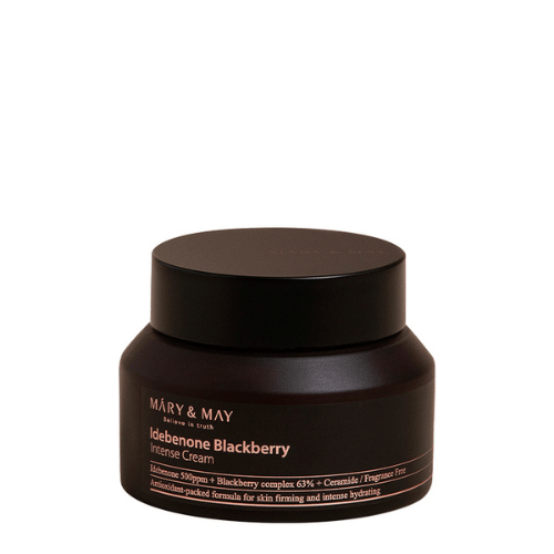 Крем за лице с от къпини и идебенон Mary&May Idebenone Blackberry Intense cream