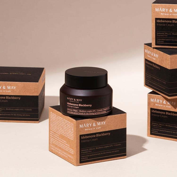 Face cream with blackberries and idebenone Mary&amp;May Idebenone Blackberry Intense cream - Koreancare
