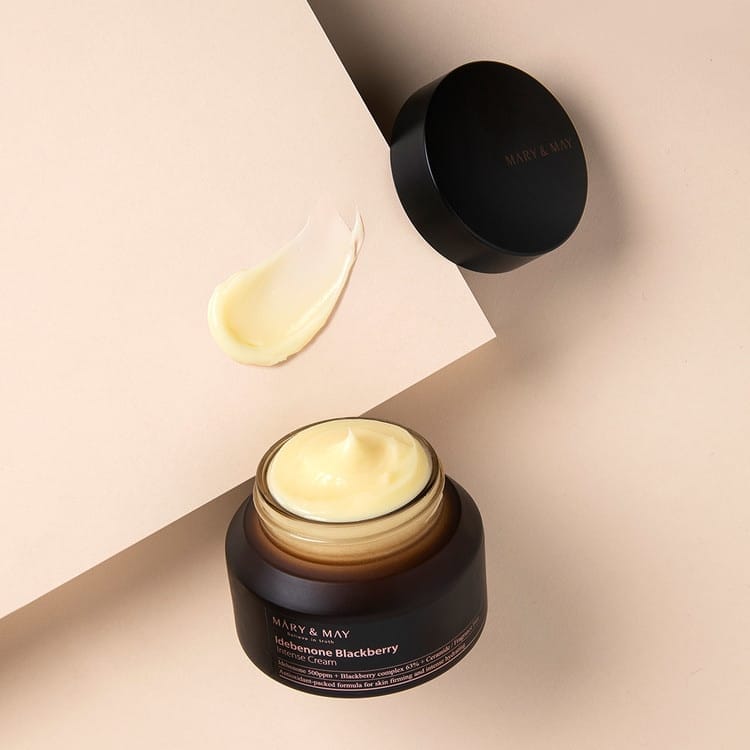 Face cream with blackberries and idebenone Mary&amp;May Idebenone Blackberry Intense cream - Koreancare