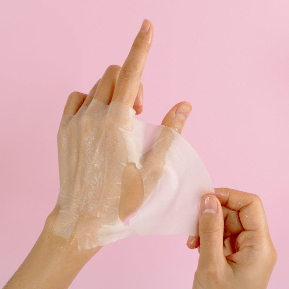 Lon.G стягаща лист маска с копринени пептиди