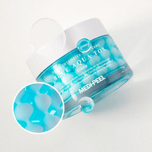 Medi-Peel Power Aqua Cream texture swatch of clear hydrating gel