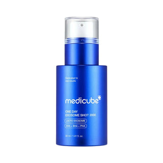 Ампула за пори с екзозоми Medicube ONE DAY Exosome Shot 2000 Lacto Exosome AHA + BHA + PHA 30ml