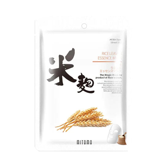 Nourishing facial mask with rice extract