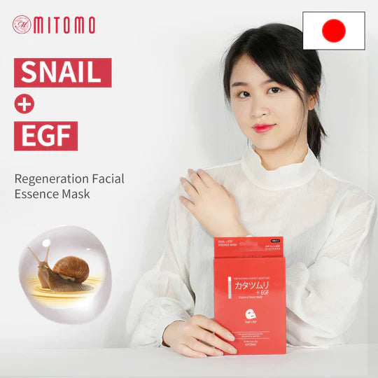 Mitomo Ревитализираща маска с екстракт от охлюви + EGF