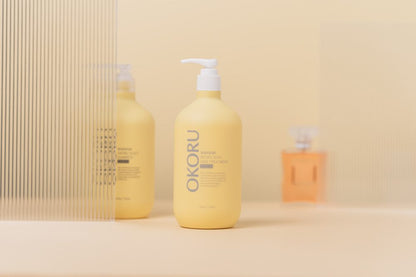 OKORU Silky Hair Treatment Coco fragrance notes graphic