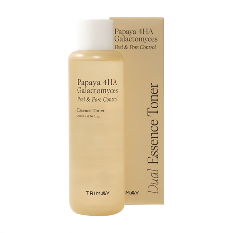 Ексфолиращ тонер за лице Trimay Papaya 4HA Galactomyces Peel &amp; Pore Control Essence Toner