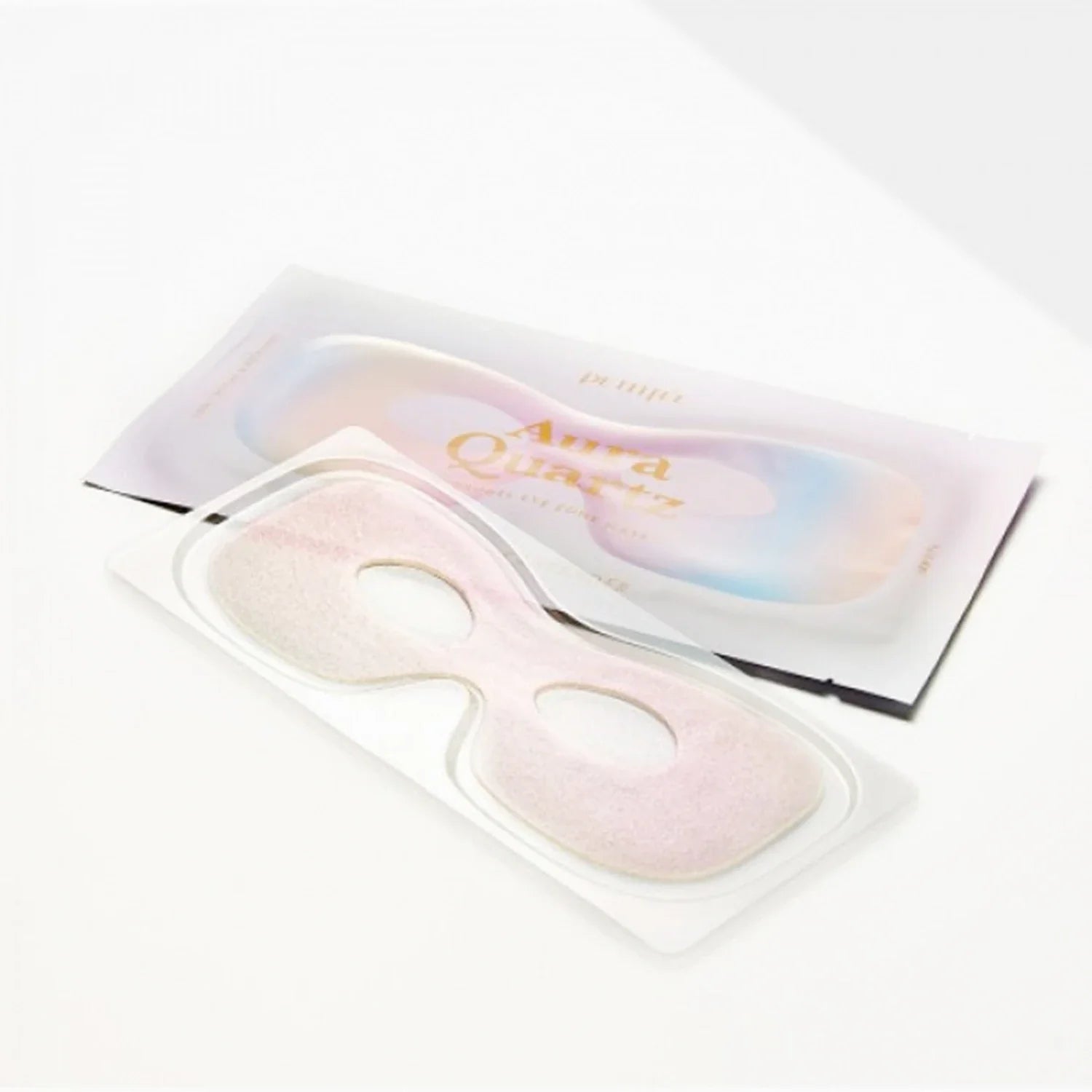 Озаряваща маска за околоочна зона Petitfee Aura Quartz Hydrogel Eye Zone Mask – Iridescent Lavender