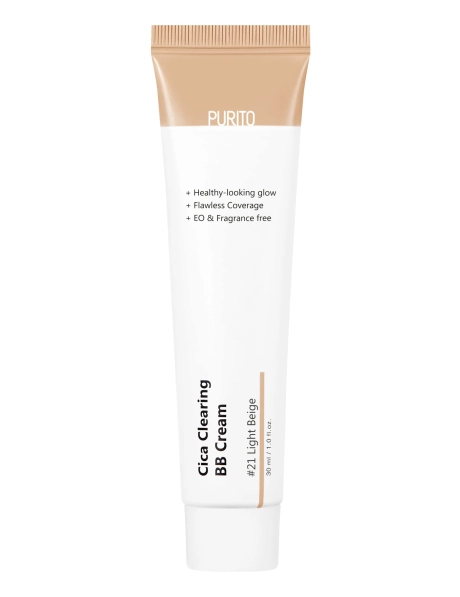 Purito Cica Clearing BB Cream on a light background