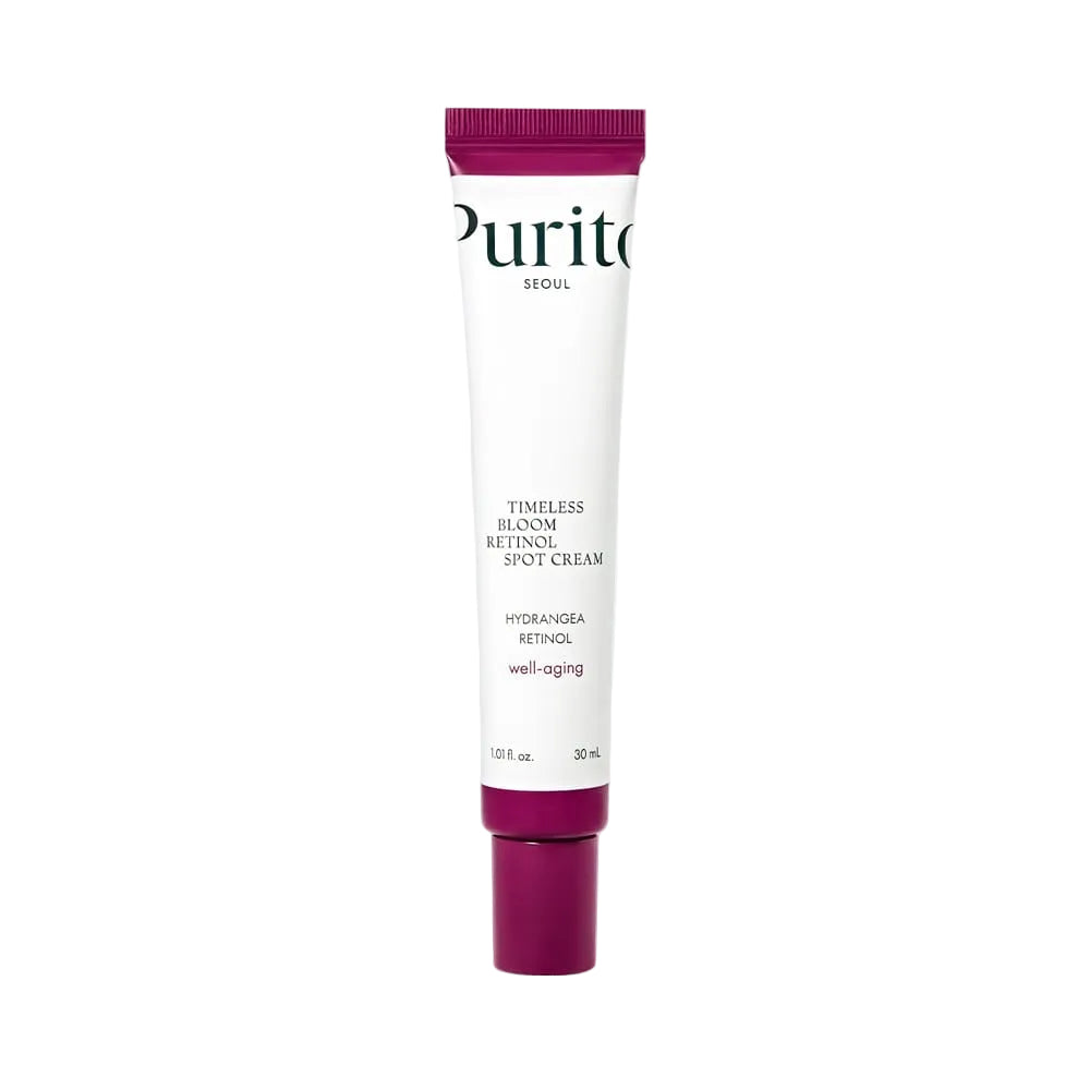 Purito Timeless Bloom Retinol Spot Cream 30ml tube front view