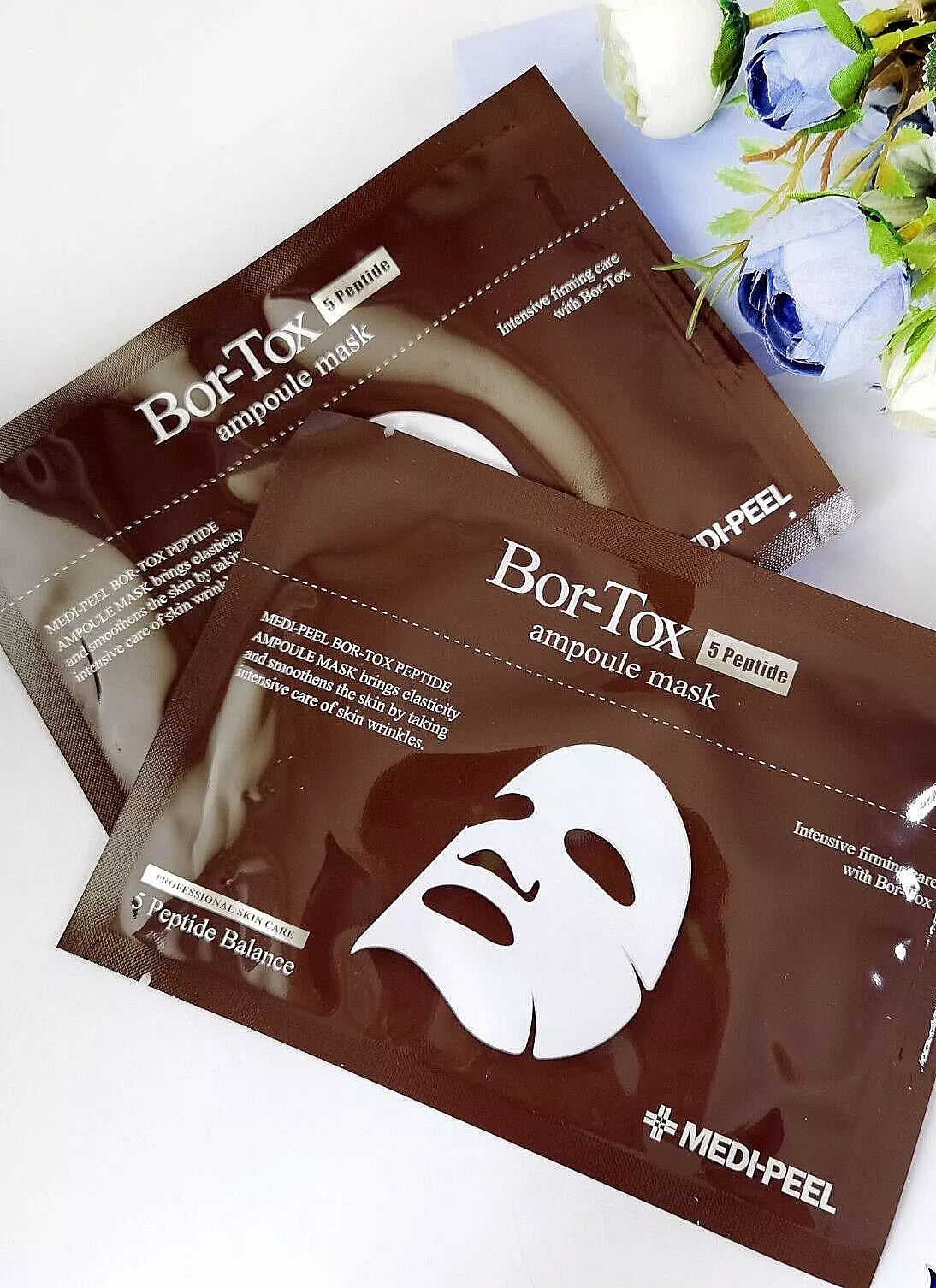 Лист маска за лице с 5 вида пептиди и Volufiline Medi-Peel Peptide Bor-Tox Ampoule Mask