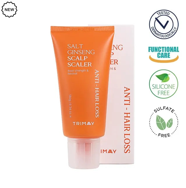 Скраб за скалп против косопад с женшен Trimay Salt Ginseng Anti-Hair Loss Scalp Scaler