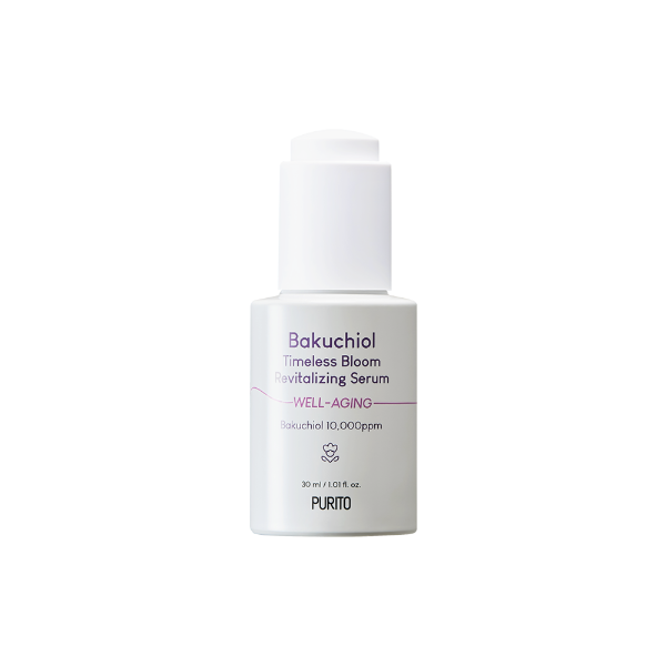 Серум за лице с бакучиол PURITO Bakuchiol Timeless Bloom Revitalizing Serum