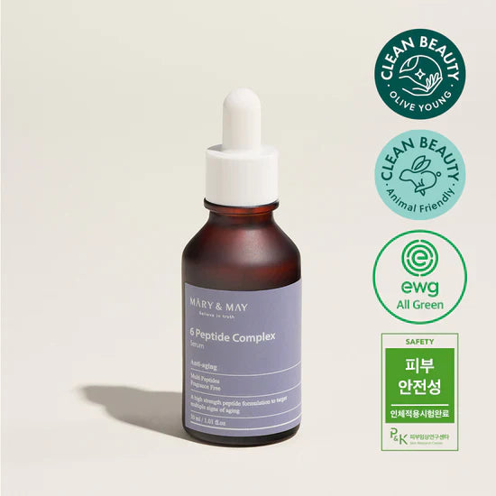 Серум за лице с пептиди Mary & May 6 Peptide Complex Serum 30ml