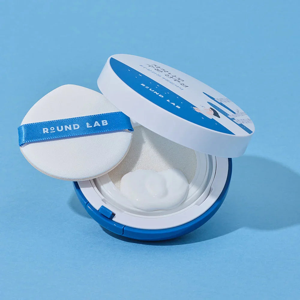 Слънцезащита за лице Round Lab Moisturizing Sun Cushion