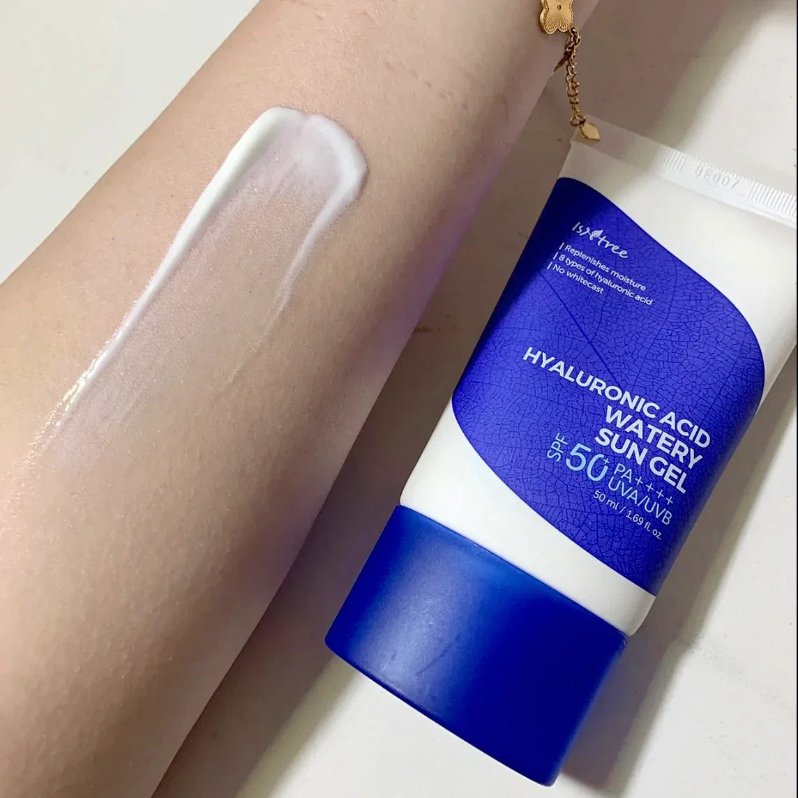 Слънцезащитен гел с хиалуронова киселина Isntree Hyaluronic Acid Watery Sun Gel SPF 50+ PA ++++