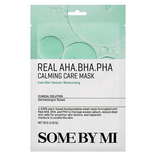 Нежна ексфолираща успокояваща маска Some BY MI Real Aha.bha.pha Calming Care Mask 27g