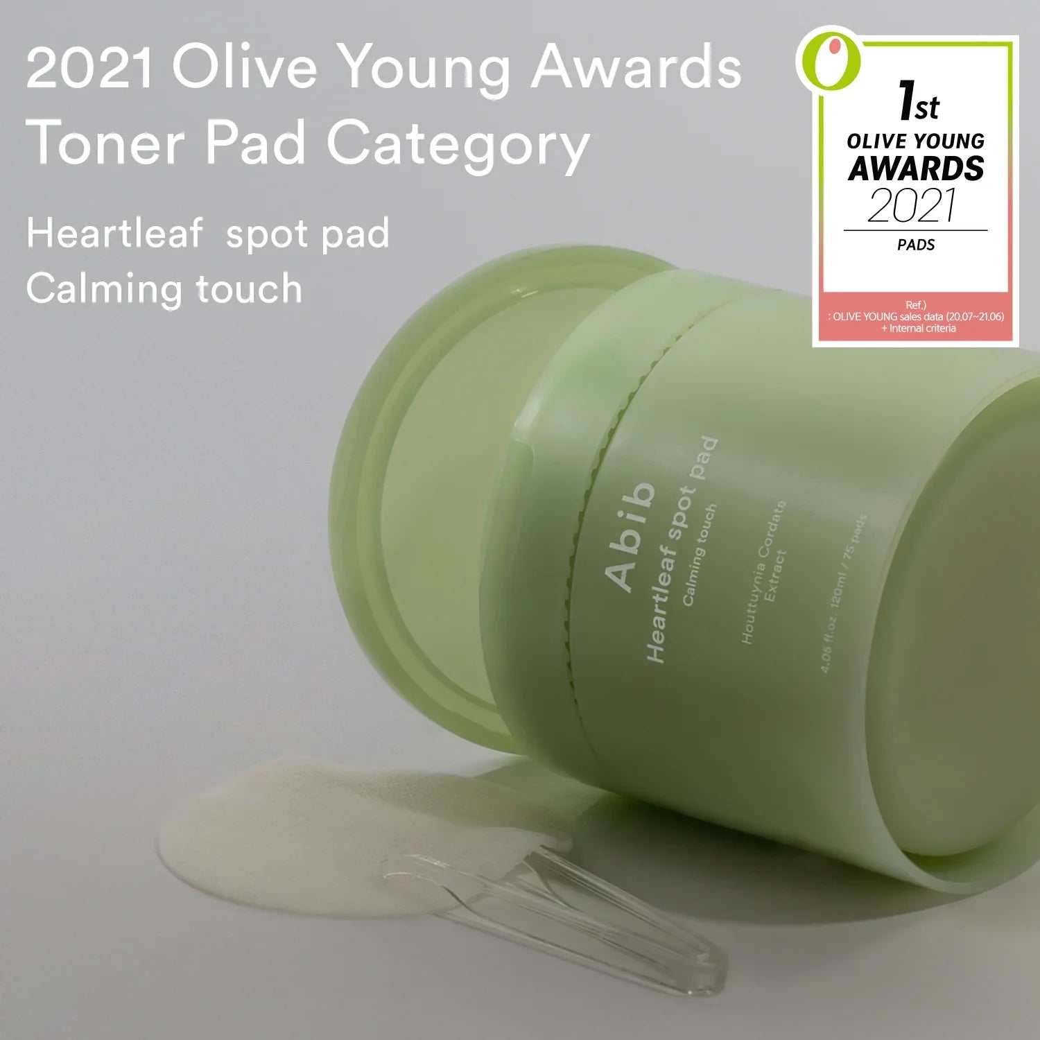 Успокояващи тонер тампони с екстракт сърцелист ABIB Heartleaf Spot Pad Calming Touch- 80бр