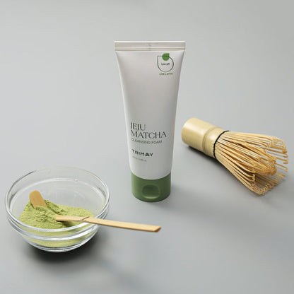 Trimay Jeju Matcha Low pH Cleansing Foam product display