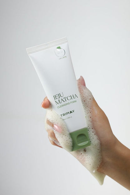 Trimay Jeju Matcha Low pH Cleansing Foam with green matcha